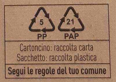 Trecce Dell'orto - Recycling instructions and/or packaging information - fr