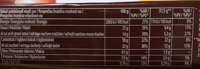 Chocolate Cookies - Información nutricional - it