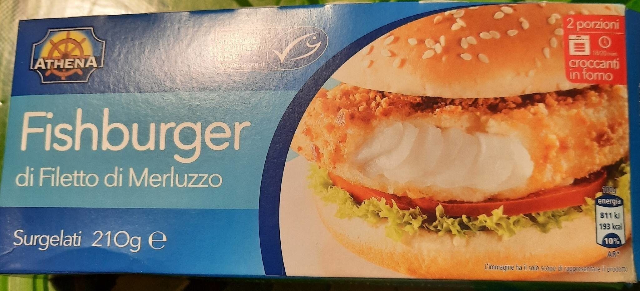Fishburger di filetto di merluzzo - Product - it