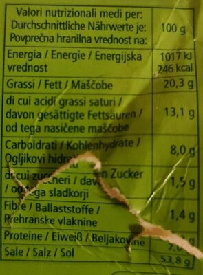 Brodo Vegetale - Tableau nutritionnel - it