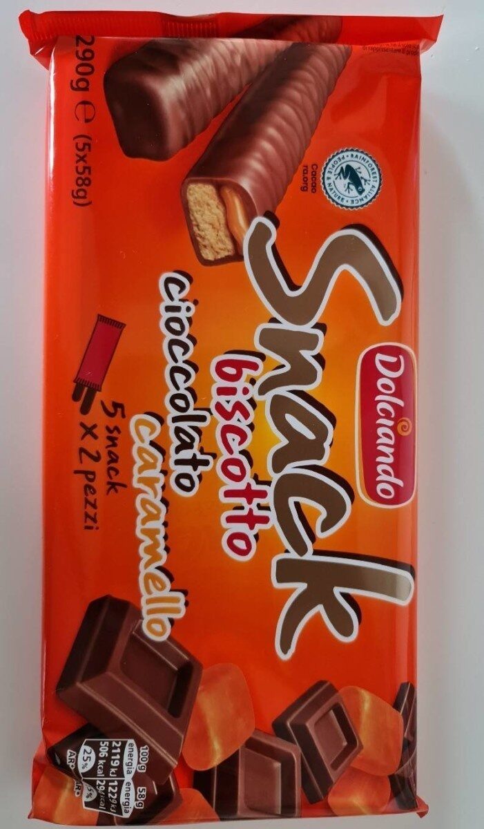 Snack biscotto cioccolato caramello - Produkt - it