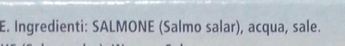 Filetti di salmone al naturale - Ingredienser - it