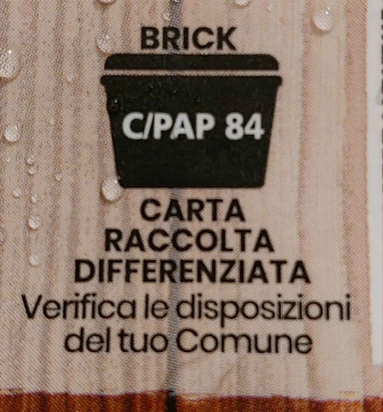 Zuppa di ceci - Recycling instructions and/or packaging information - it