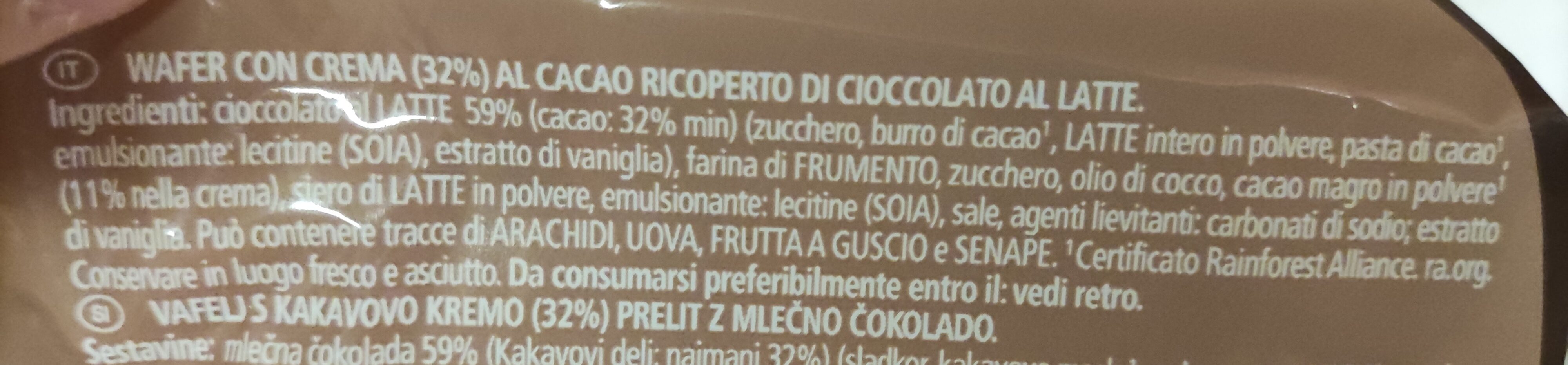 Choco wafer - Ingredients - it