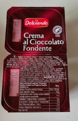 Crema al cioccolato - Prodotto