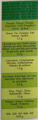 Soia bevanda vegetale a base di soia - Valori nutrizionali