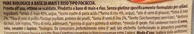 Focaccia - المكونات - it