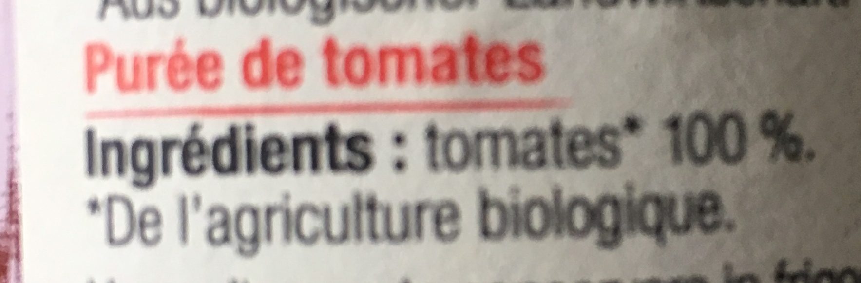 Passierte Tomaten - Ingredienti - fr