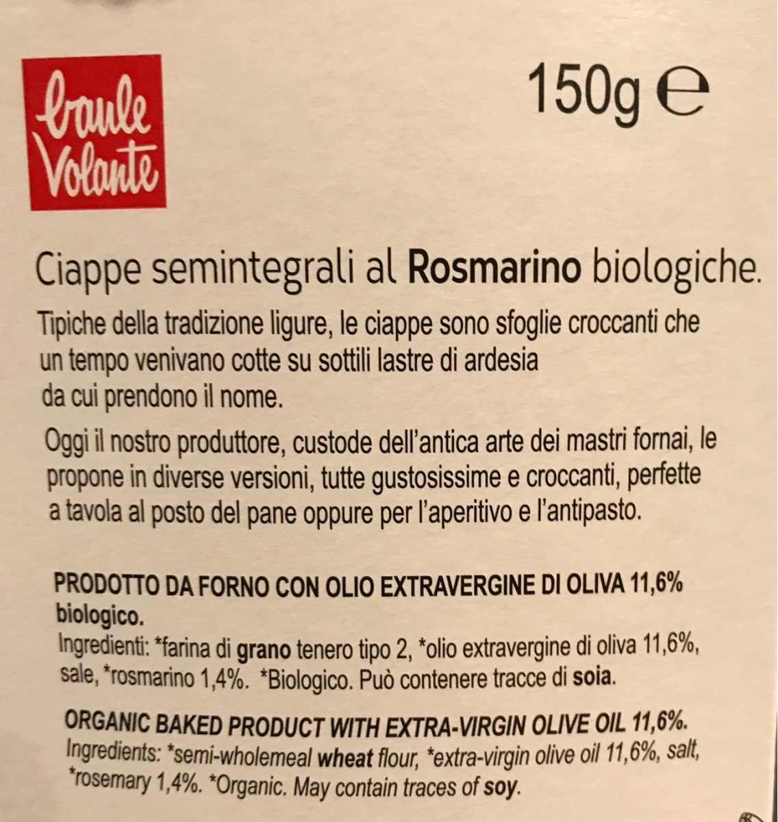 Ciappe semintegrali - Ingredients - fr