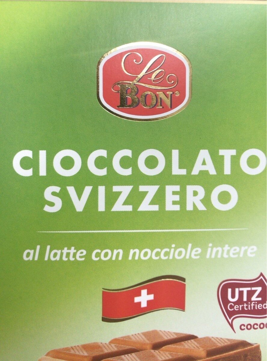 Cioccolato svizzero latte nocciole intere - Prodotto