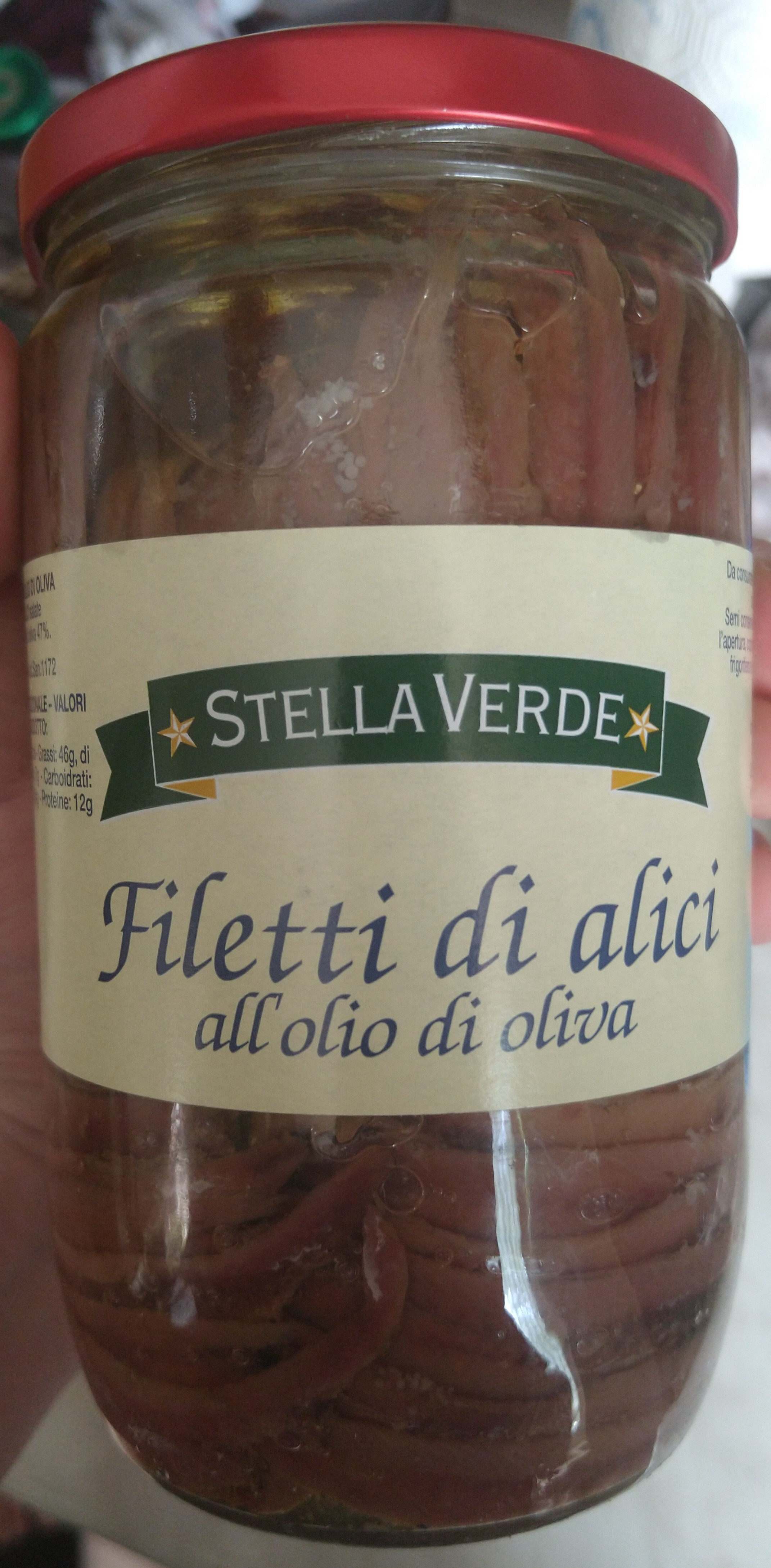 Filetti di alici all'olio di oliva - Prodotto