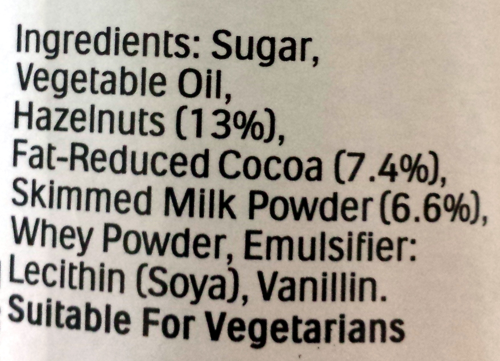Nutella Hazelnut Spread With Cocoa - Zutaten - en