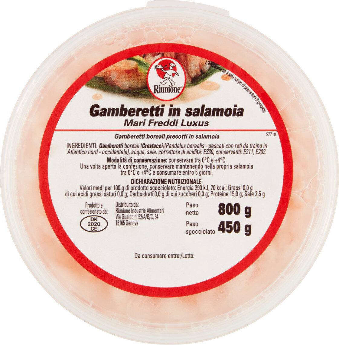 Gamberetti in salamoia - Ingredienti - fr