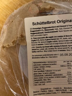 Schüttelbrot - Recycling instructions and/or packaging information - de