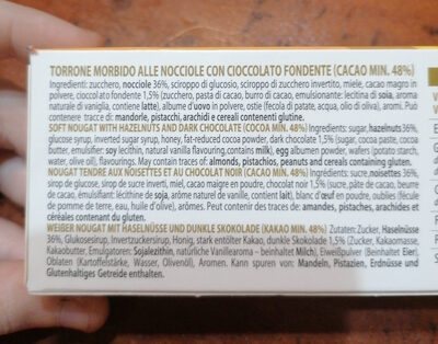 Torrone morbido al cioccolato - Ingredients - it
