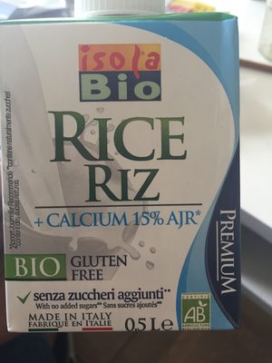 Boisson biologique à base de riz avec calcium (sans gluten) - Product