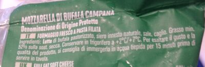 Mozzarella di bufala - Ingredients - it