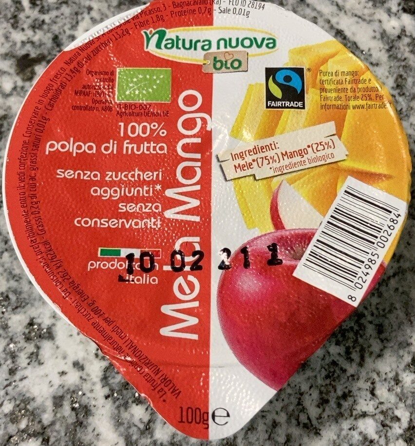 Polpa di frutta mela mango - Prodotto