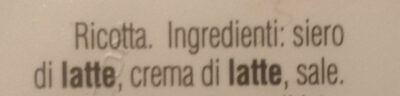 Riccotta spalmabile - Ingredients - it