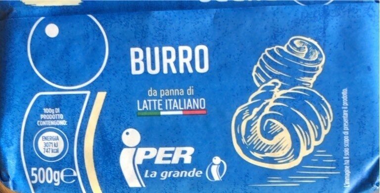 Burro da panna di latte italiano - Prodotto