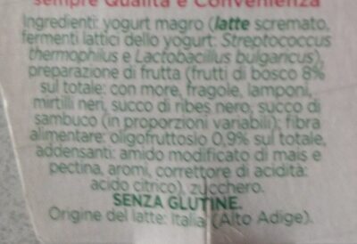 Yogurt magro frutti di bosco - Ingredients - it