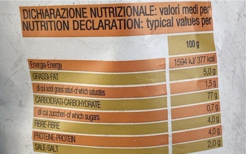 Vivibio chips classiche - Nutrition facts - it
