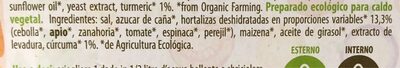 CALDO CONCENTRADO BIO con curcuma - Ingredienti - es
