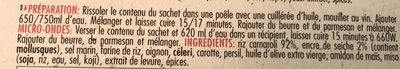 Risotto a l'encre de seiche - Ingredienti - fr
