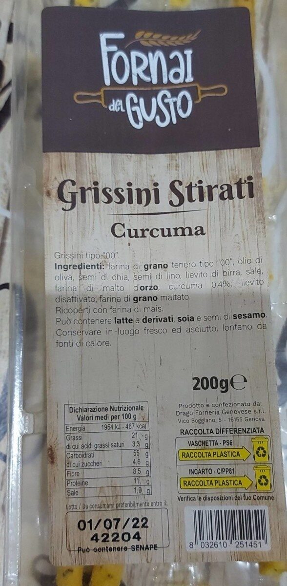 Grissini Stirati - Prodotto