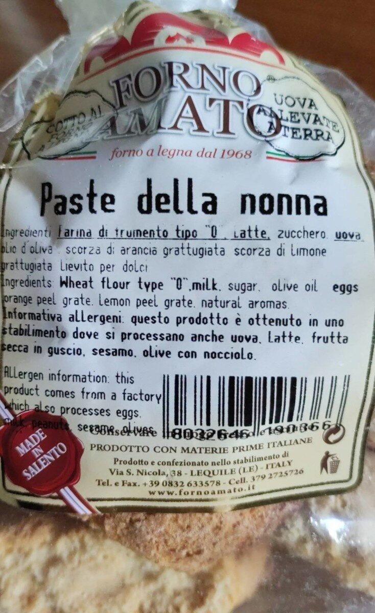 Paste della Nonna - Product - it