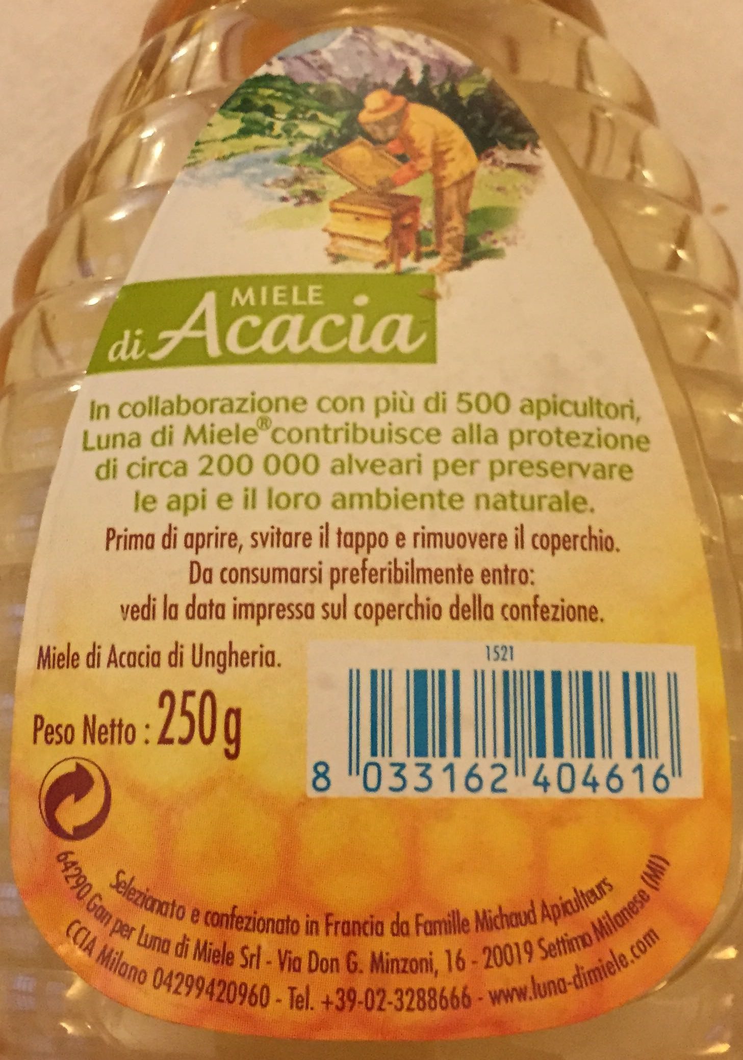 Miele di acacia - Ingredienti - en