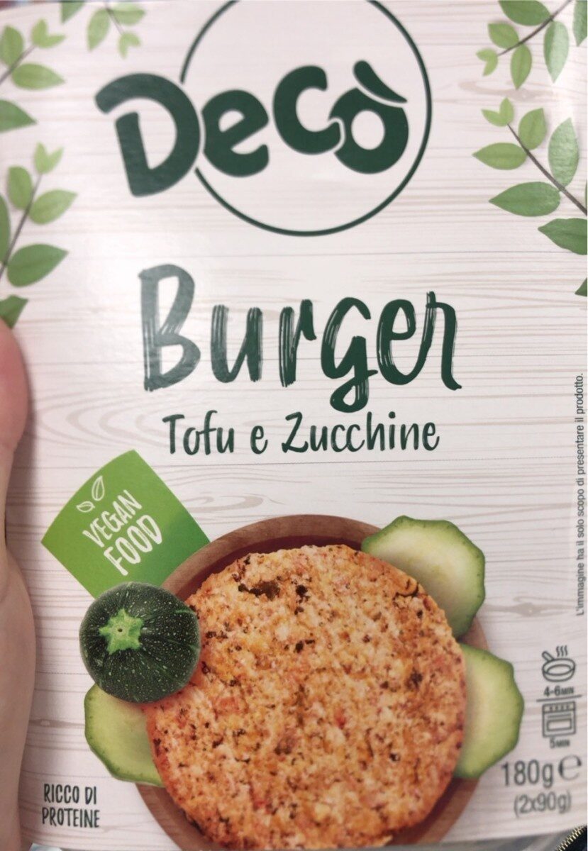 Burger tofu e zucchine - Product - it