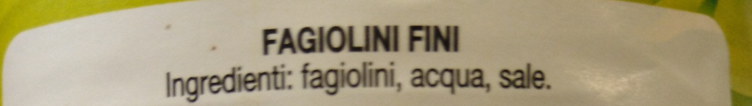 Fagiolini - Ingredienti