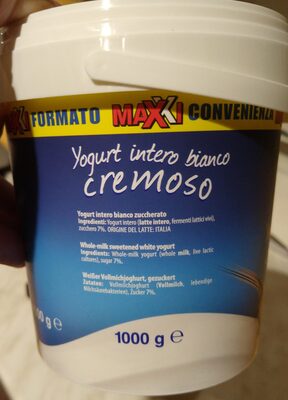 Yogurt intero bianco cremoso - Prodotto