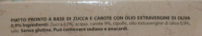 Passato di zucca con carote - Ingredients - it