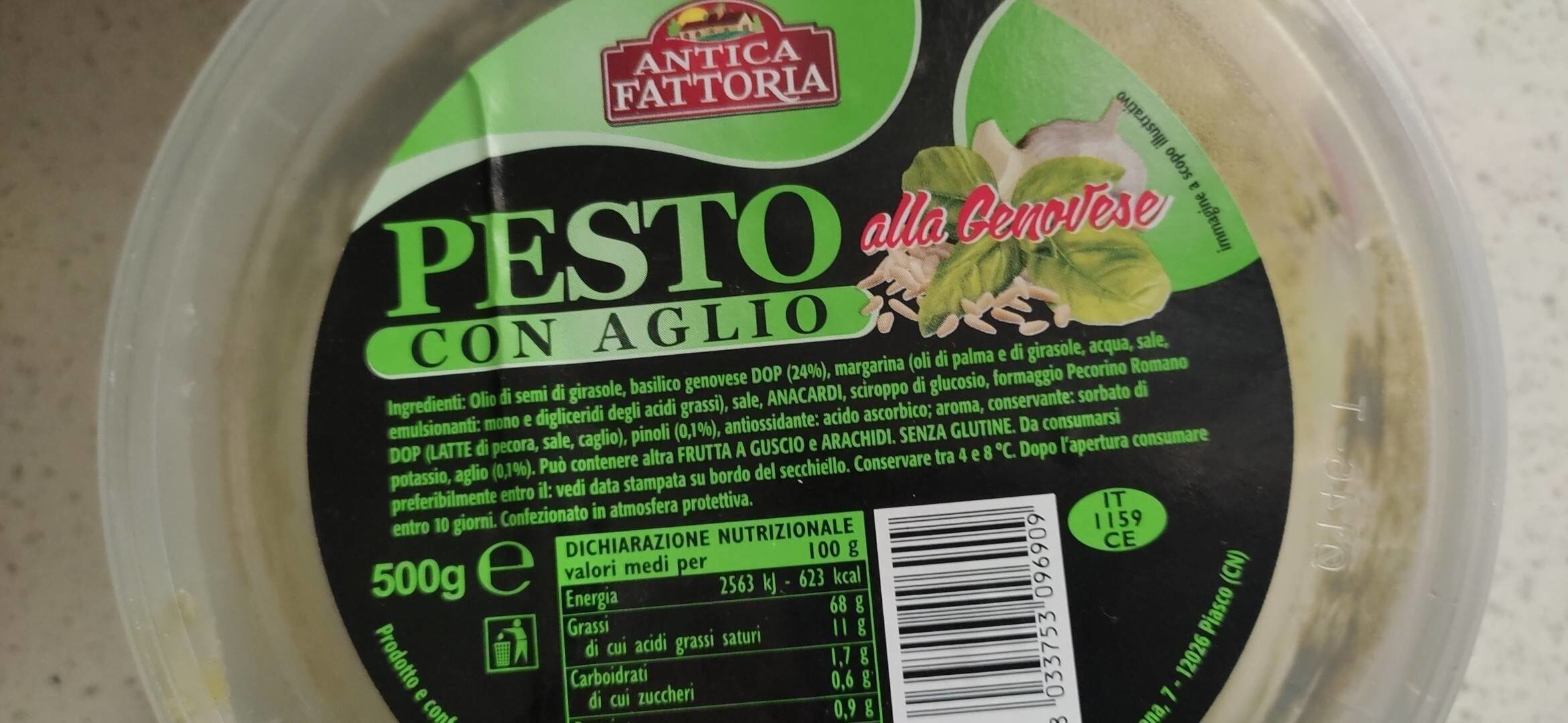 Pesto con aglio - Prodotto