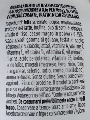 Milk pro complete cacao - Ingredienti