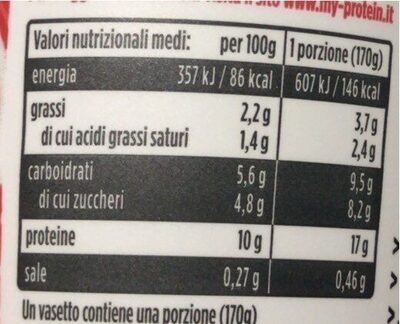 Pro High Protein mousse al gusto cioccolato - Valori nutrizionali