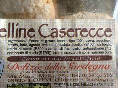 Ciambelline caserecce - Ingredients
