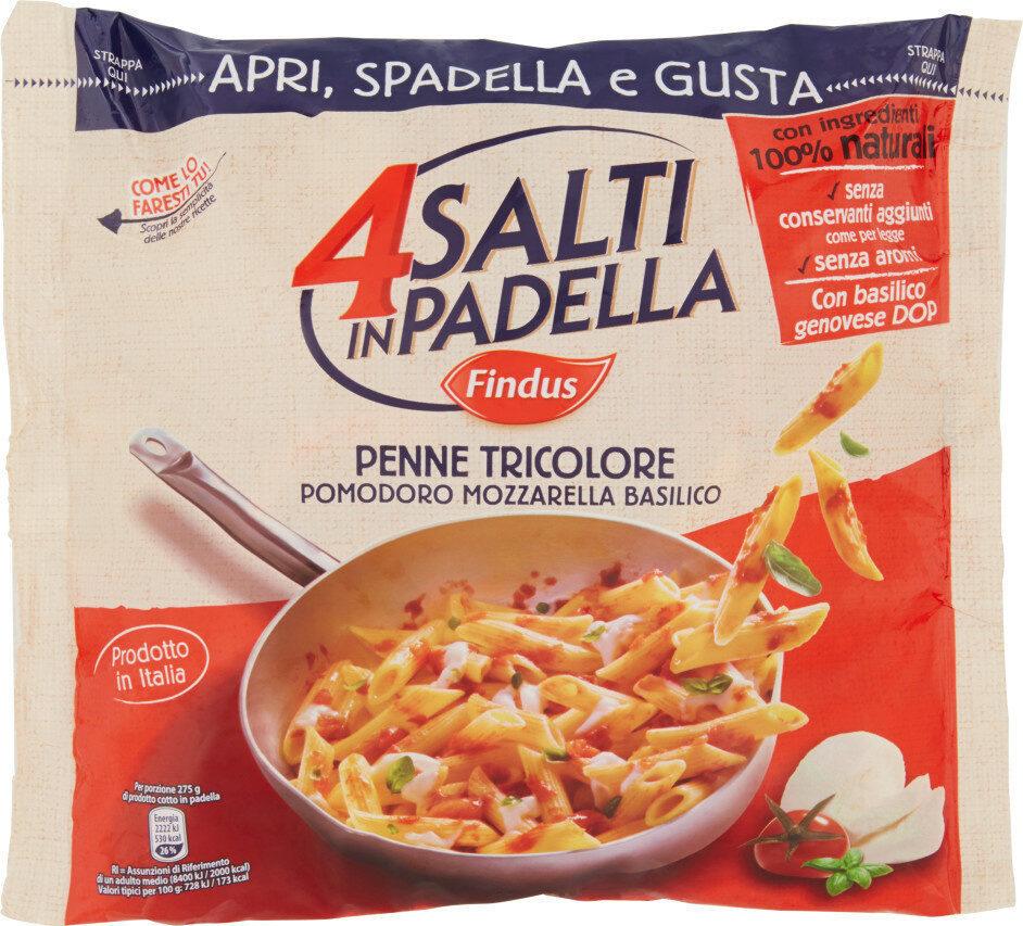 Findus penne tricolore pomodoro mozzarella basilico - Product