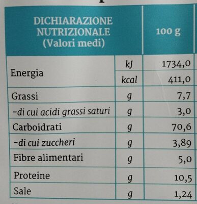 Fette biscottate - Nutrition facts - it