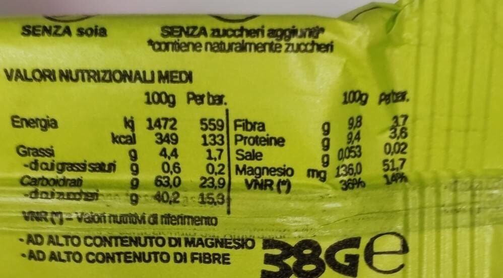 green power limone spirula - Nährwertangaben