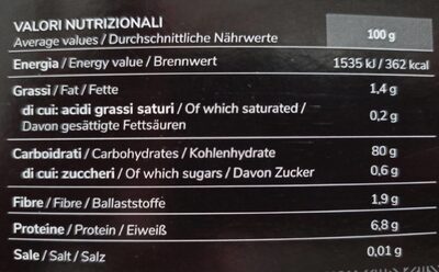 Stelline senza glutine - Tableau nutritionnel - it