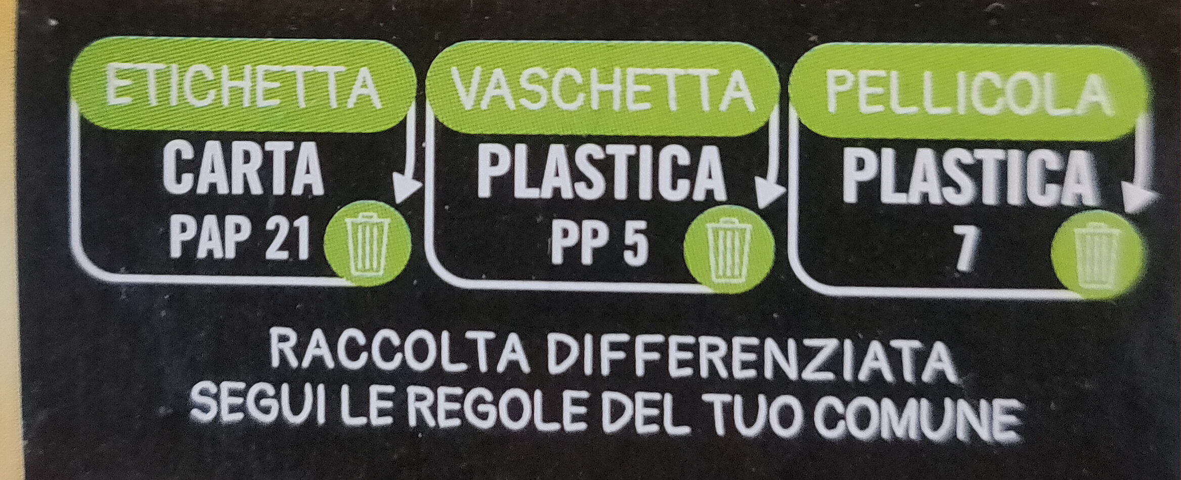 Ravioli di verdure al vapore - Recycling instructions and/or packaging information - it