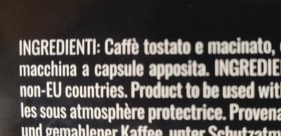 Espresso ristretto - 50 capsule - Ingredienti