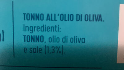 Tonno all'olio d'oliva - Ingredienti