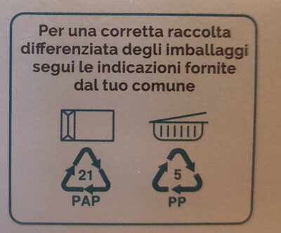 la Venexiana Vongole biologiche di Caorle - Recycling instructions and/or packaging information - it