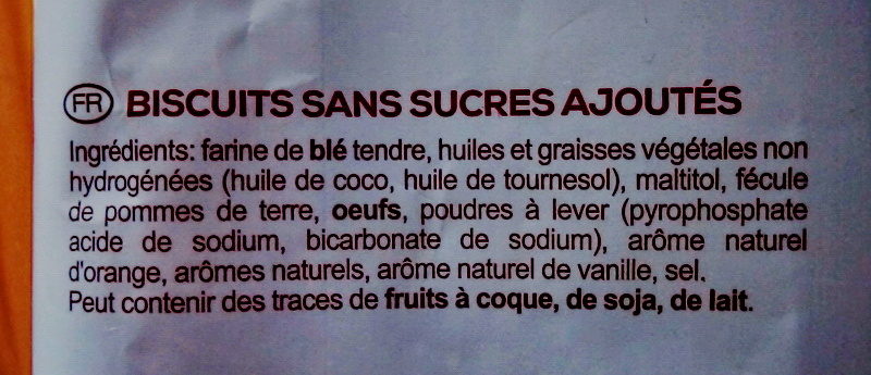 Lovi Senza Zucchero - Ingredients - fr