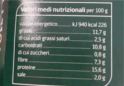 Cotoletta bio veg - Nutrition facts - it