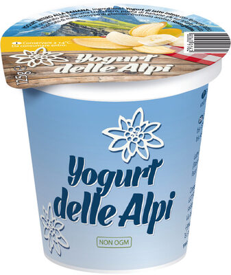 Yogurt delle Alpi - 125g - Gusto banana - Prodotto